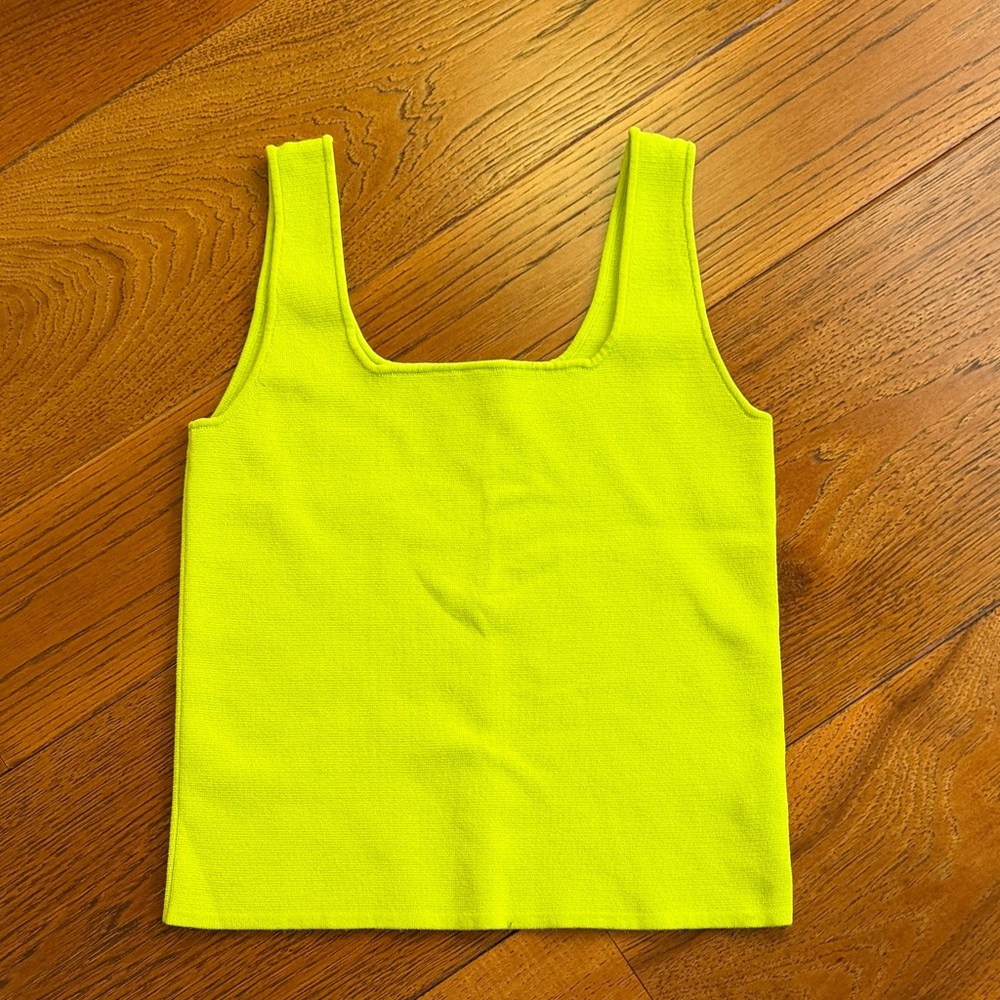 House Of Harlow Women’s Knit Lime Green Tank